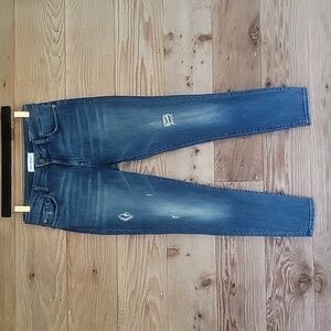 DL1961 Size 28 Margaux Instasculpt Ankle Skinny in Stingray Distressed Jeans